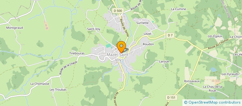 localisation de l'entreprise MONSIEUR QUENTIN ESPEUT  MAZET-SAINT-VOY