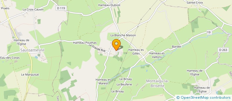 localisation de l'entreprise MONSIEUR QUENTIN ETASSE  MONTAIGU-LA-BRISETTE