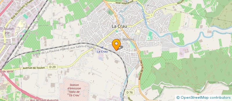 localisation de l'entreprise MONSIEUR QUENTIN ETIENNE  LA CRAU