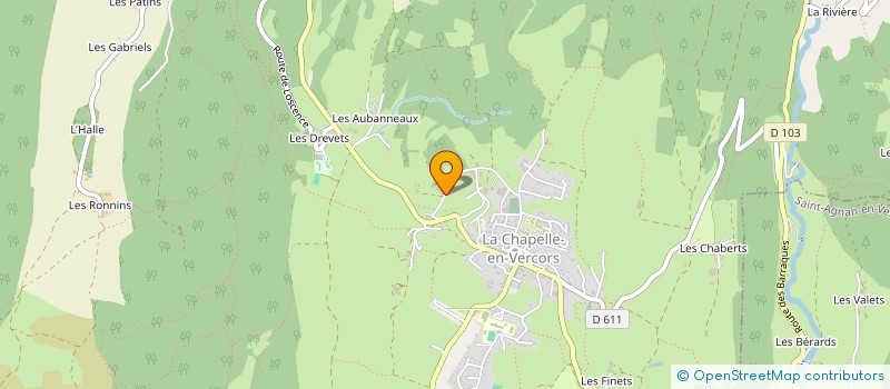 localisation de l'entreprise MONSIEUR QUENTIN EYMARD  SAINT-AGNAN-EN-VERCORS