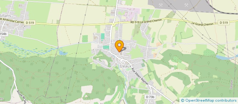 localisation de l'entreprise MONSIEUR QUENTIN FABBRI  IZEAUX