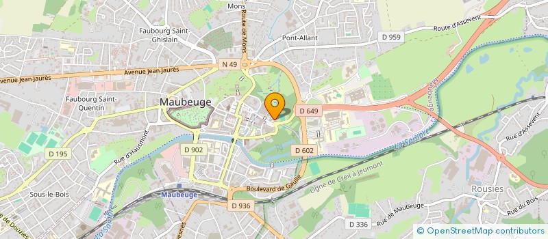 localisation de l'entreprise MONSIEUR QUENTIN FAYAT  MAUBEUGE
