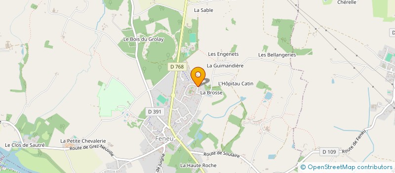 localisation de l'entreprise MONSIEUR QUENTIN FERRAND  FENEU