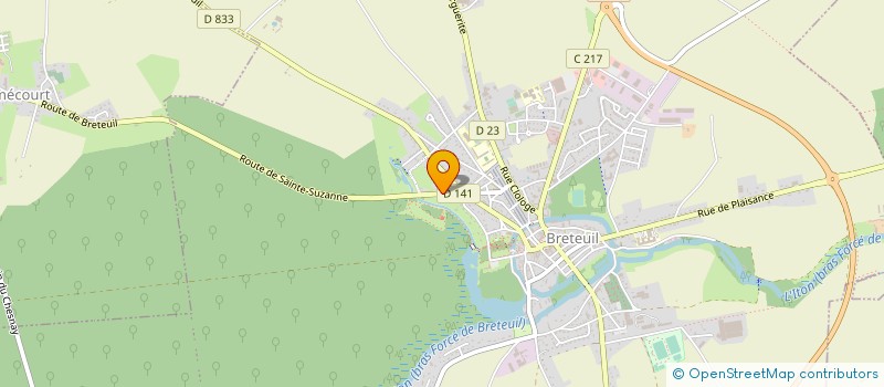 localisation de l'entreprise MONSIEUR QUENTIN FLEURY  BRETEUIL