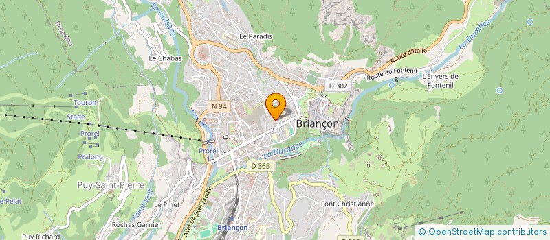 localisation de l'entreprise MONSIEUR QUENTIN FONTAINE  BRIANCON