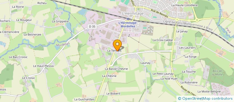 localisation de l'entreprise MONSIEUR QUENTIN FONTAINE  L'HERMITAGE