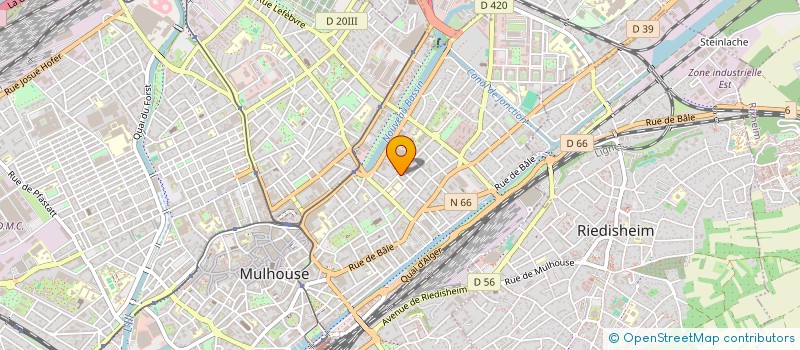 localisation de l'entreprise MONSIEUR QUENTIN FONTAINE  MULHOUSE