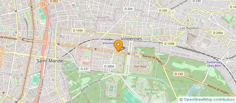 localisation de l'entreprise MONSIEUR QUENTIN FORMANEK à VINCENNES