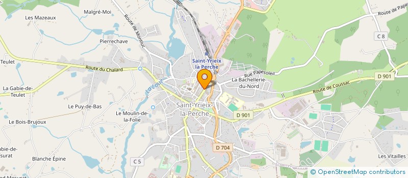 localisation de l'entreprise MONSIEUR QUENTIN FORTEAU à SAINT-YRIEIX-LA-PERCHE