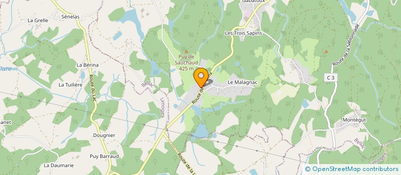 localisation de l'entreprise MONSIEUR QUENTIN FOULON à COMPREIGNAC