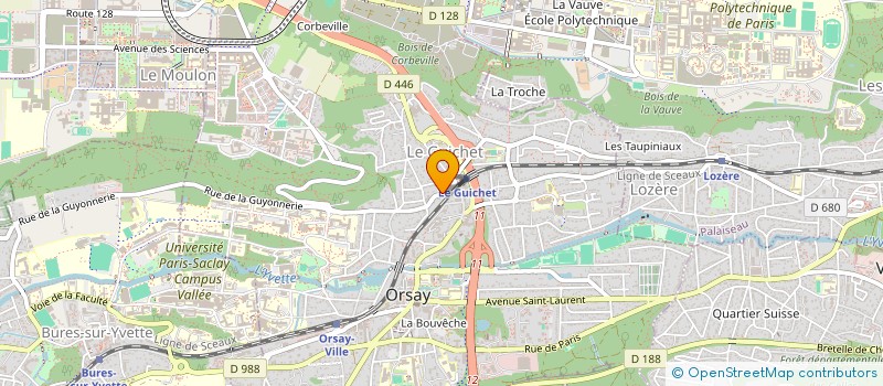 localisation de l'entreprise MONSIEUR QUENTIN FOURRIER à ORSAY