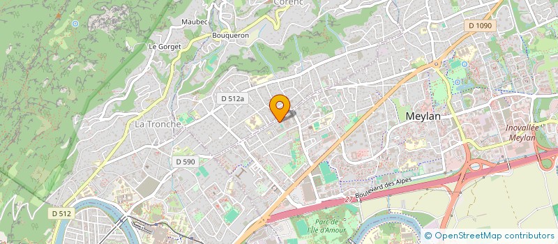 localisation de l'entreprise MONSIEUR QUENTIN FRAISIER  MEYLAN