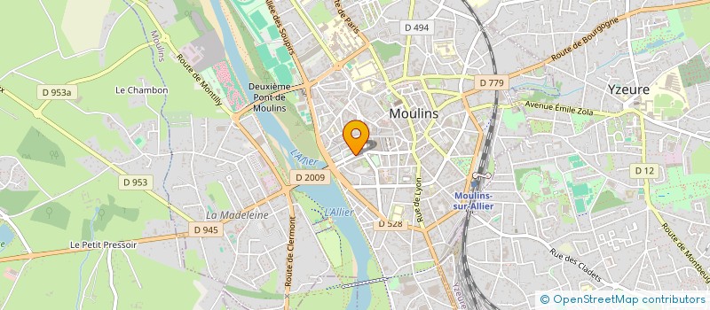 localisation de l'entreprise MONSIEUR QUENTIN FRANQUET à MOULINS