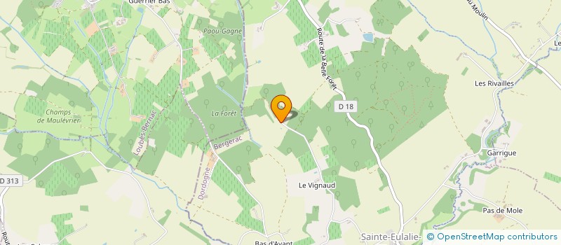 localisation de l'entreprise MONSIEUR QUENTIN FRAYSSE  SAINT-JULIEN-INNOCENCE-EULALIE