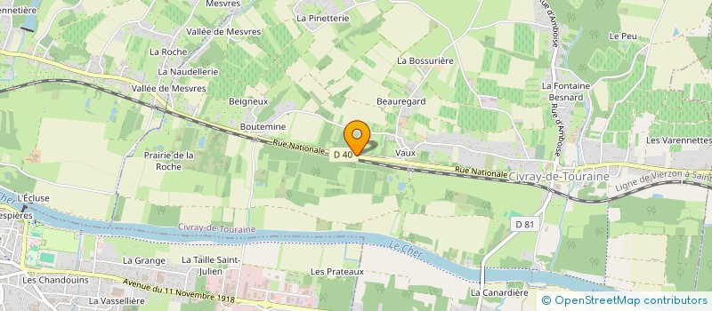 localisation de l'entreprise MONSIEUR QUENTIN FROGER  CIVRAY-DE-TOURAINE