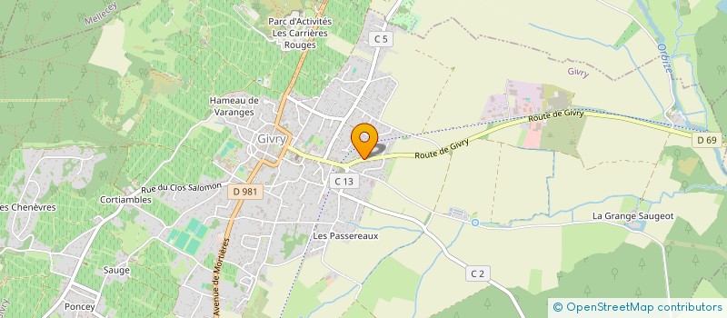 localisation de l'entreprise MONSIEUR QUENTIN GANTIER  GIVRY