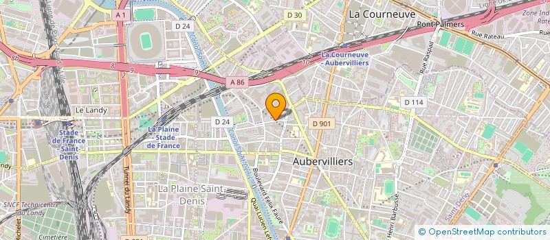 localisation de l'entreprise MONSIEUR QUENTIN GAUDENZI  AUBERVILLIERS