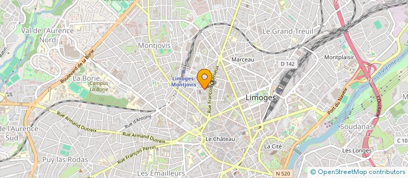 localisation de l'entreprise MONSIEUR QUENTIN GEHIN à LIMOGES