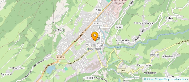 localisation de l'entreprise MONSIEUR QUENTIN GENETIER  VALGELON-LA ROCHETTE