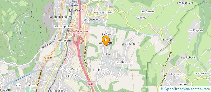 localisation de l'entreprise MONSIEUR QUENTIN GENOULAZ à AIX-LES-BAINS