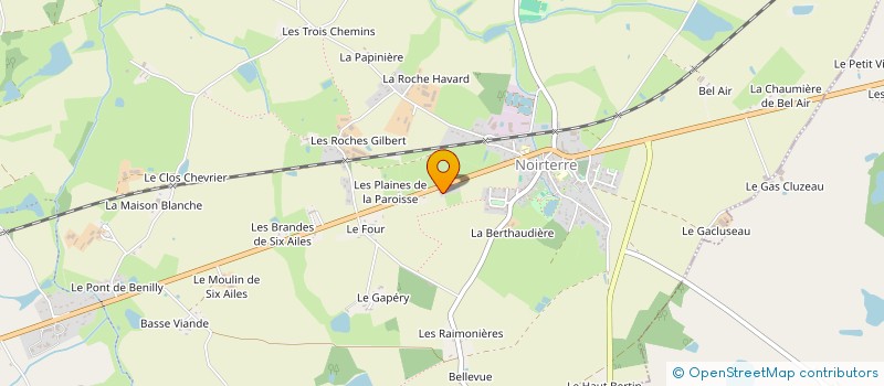 localisation de l'entreprise MONSIEUR QUENTIN GILBERT  BRESSUIRE