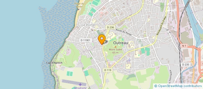 localisation de l'entreprise MONSIEUR QUENTIN GIN  OUTREAU