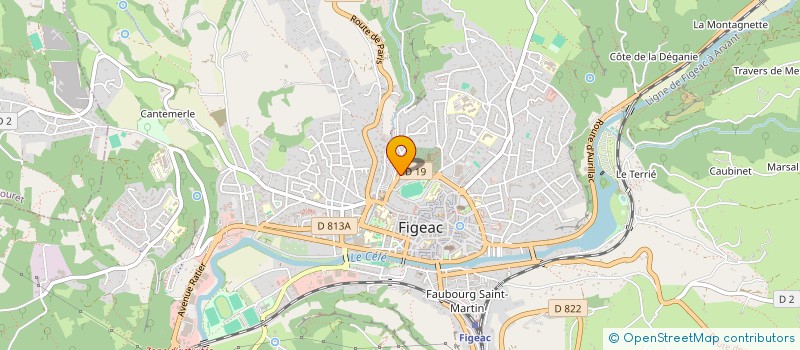 localisation de l'entreprise MONSIEUR QUENTIN GINIBRIERE à FIGEAC