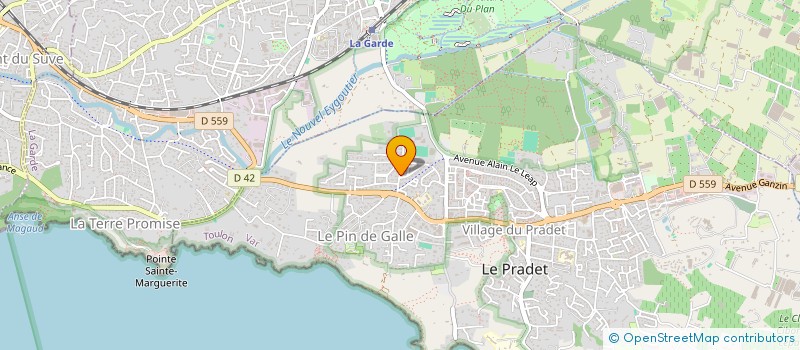 localisation de l'entreprise MONSIEUR QUENTIN GIUSEPPI à LE PRADET
