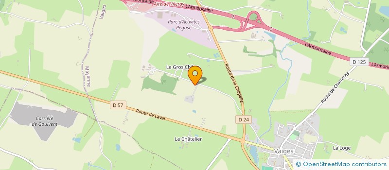 localisation de l'entreprise MONSIEUR QUENTIN GOUGEON  VAIGES