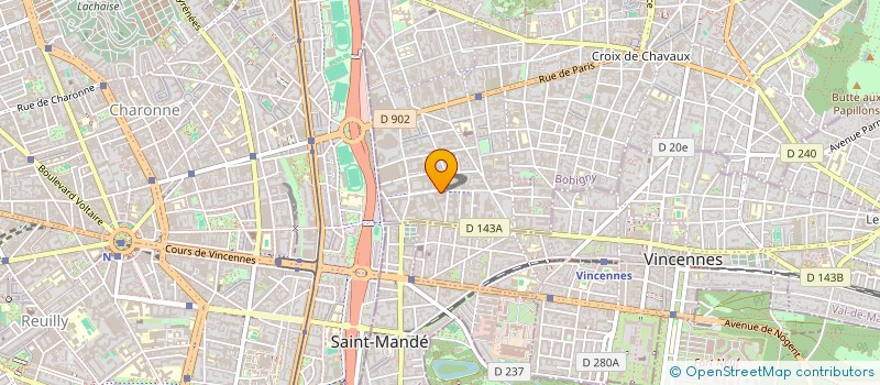 localisation de l'entreprise MONSIEUR QUENTIN GOURAUD à MONTREUIL