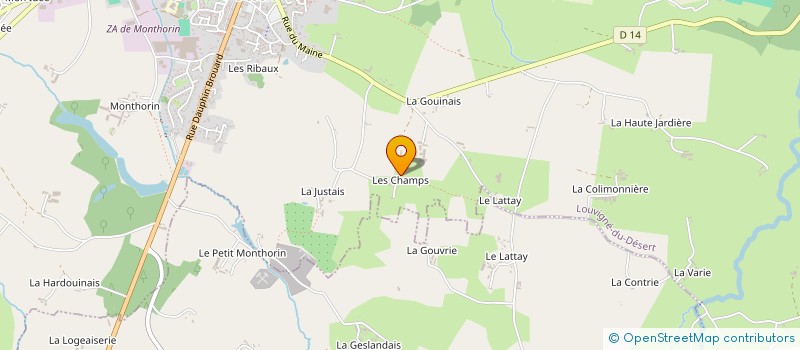 localisation de l'entreprise MONSIEUR QUENTIN GOURDON  LOUVIGNE-DU-DESERT