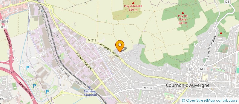 localisation de l'entreprise MONSIEUR QUENTIN GRAS  COURNON-D'AUVERGNE