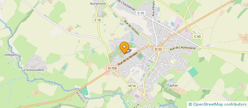 localisation de l'entreprise MONSIEUR QUENTIN GRIMAUD  NUEIL-LES-AUBIERS