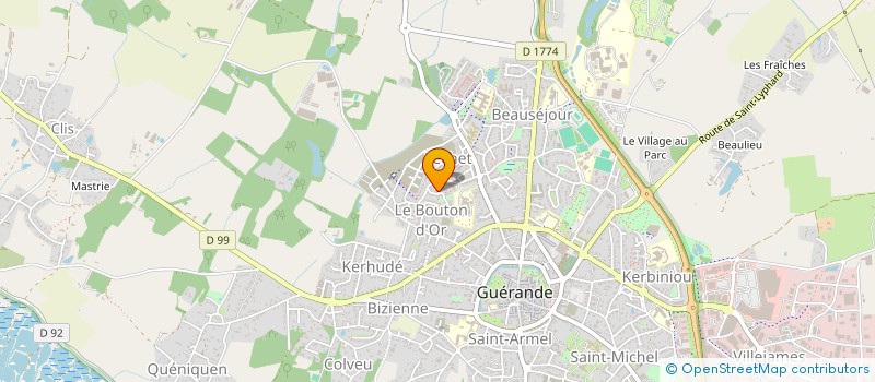 localisation de l'entreprise MONSIEUR QUENTIN GUELLEC à GUERANDE