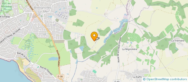localisation de l'entreprise MONSIEUR QUENTIN GUERIN  BRETIGNOLLES-SUR-MER