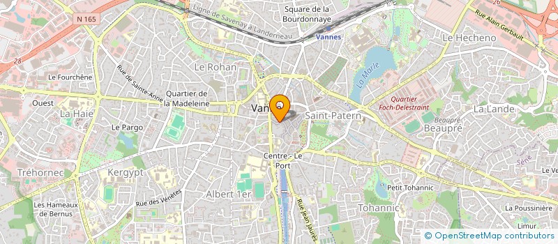 localisation de l'entreprise MONSIEUR QUENTIN GUERIN à VANNES