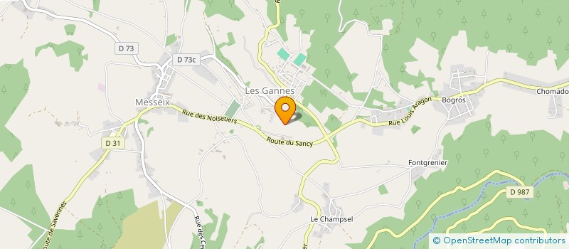 localisation de l'entreprise MONSIEUR QUENTIN GUERLEZ  MESSEIX