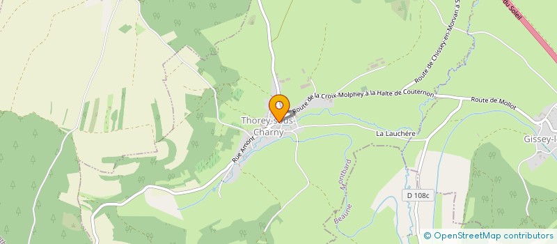 localisation de l'entreprise MONSIEUR QUENTIN GUILLAUMOT  GISSEY-LE-VIEIL