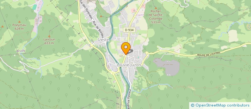 localisation de l'entreprise MONSIEUR QUENTIN GUILLON  LOUVIE-JUZON