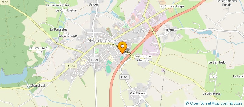 localisation de l'entreprise MONSIEUR QUENTIN GUILLOUX  PLELAN-LE-GRAND