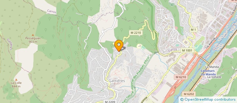 localisation de l'entreprise MONSIEUR QUENTIN GUIRAO  GATTIERES