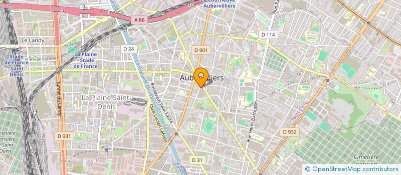 localisation de l'entreprise MONSIEUR QUENTIN GUNTI  AUBERVILLIERS