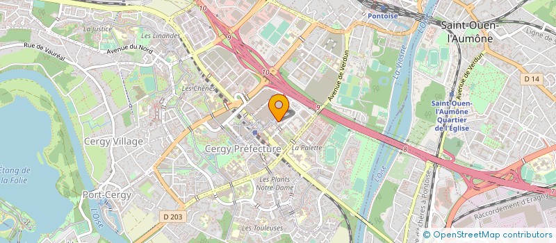 localisation de l'entreprise MONSIEUR QUENTIN GUYEN  CERGY