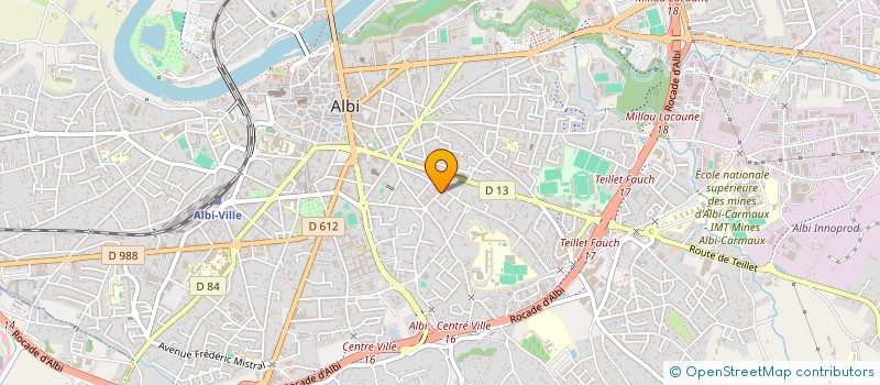 localisation de l'entreprise MONSIEUR QUENTIN HELLEUX à ALBI