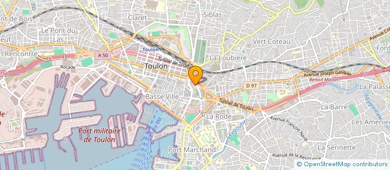 localisation de l'entreprise MONSIEUR QUENTIN HENRY à TOULON