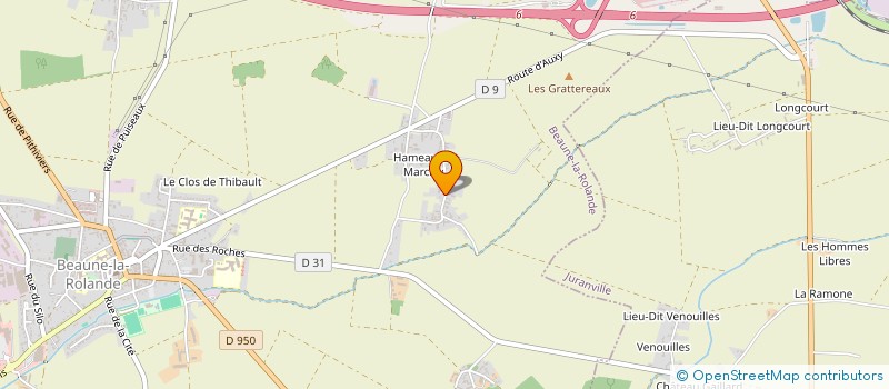 localisation de l'entreprise MONSIEUR QUENTIN HOLLIER à BEAUNE-LA-ROLANDE
