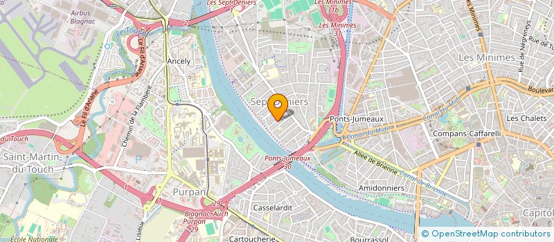 localisation de l'entreprise MONSIEUR QUENTIN HONORE à TOULOUSE