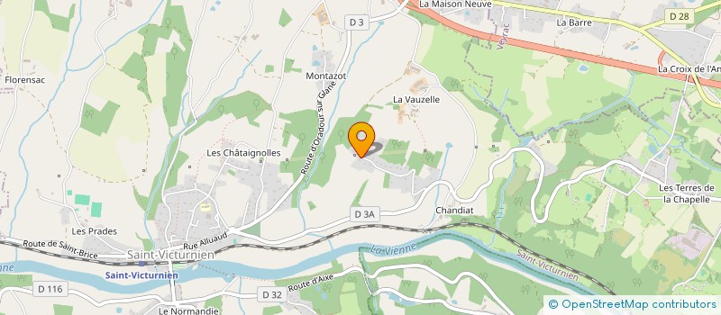 localisation de l'entreprise MONSIEUR QUENTIN HOUDARD à SAINT-JUNIEN
