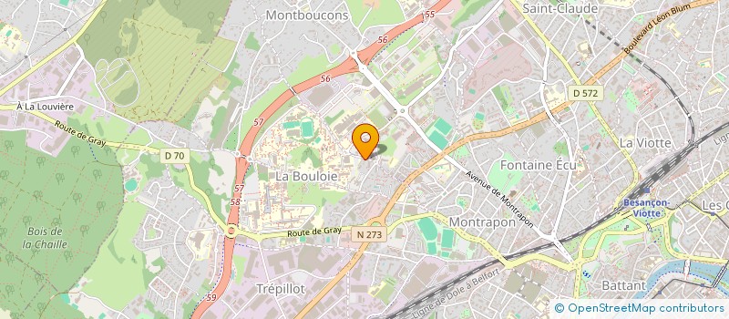 localisation de l'entreprise MONSIEUR QUENTIN JACQ à BESANCON
