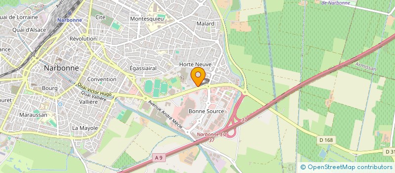 localisation de l'entreprise MONSIEUR QUENTIN JACQUET à NARBONNE